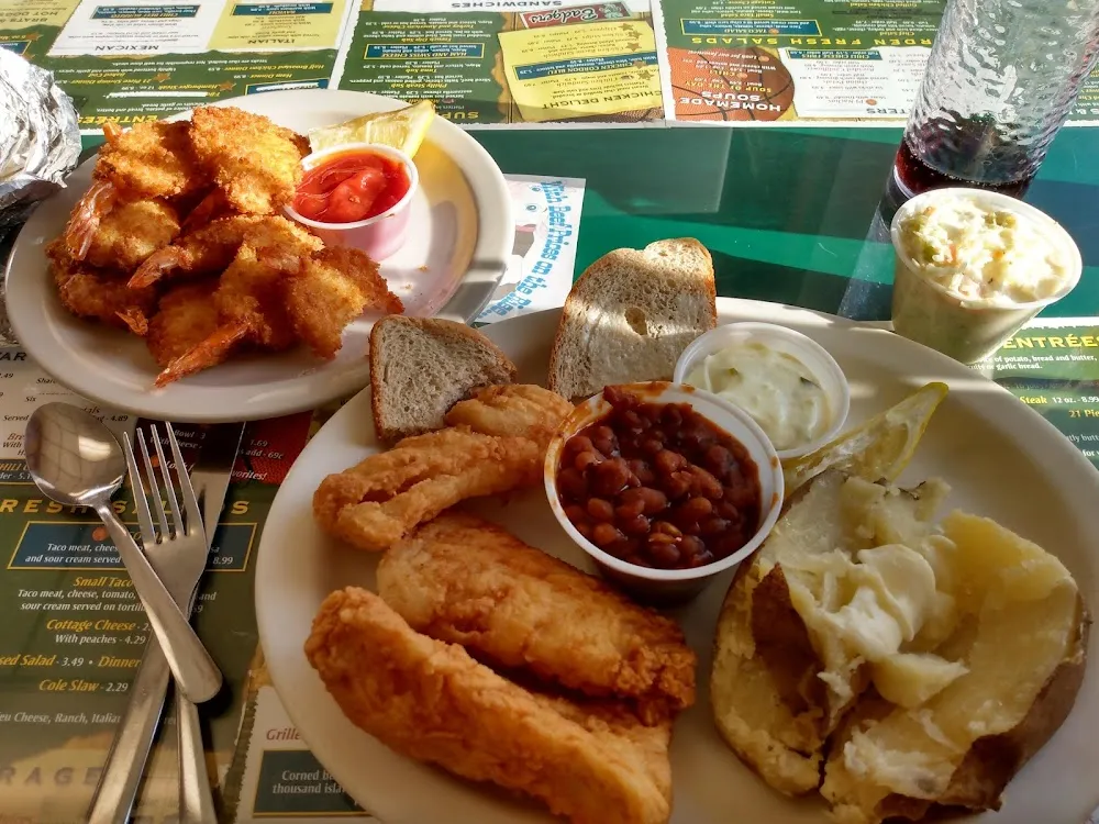 Cod Dinner with Shrimp