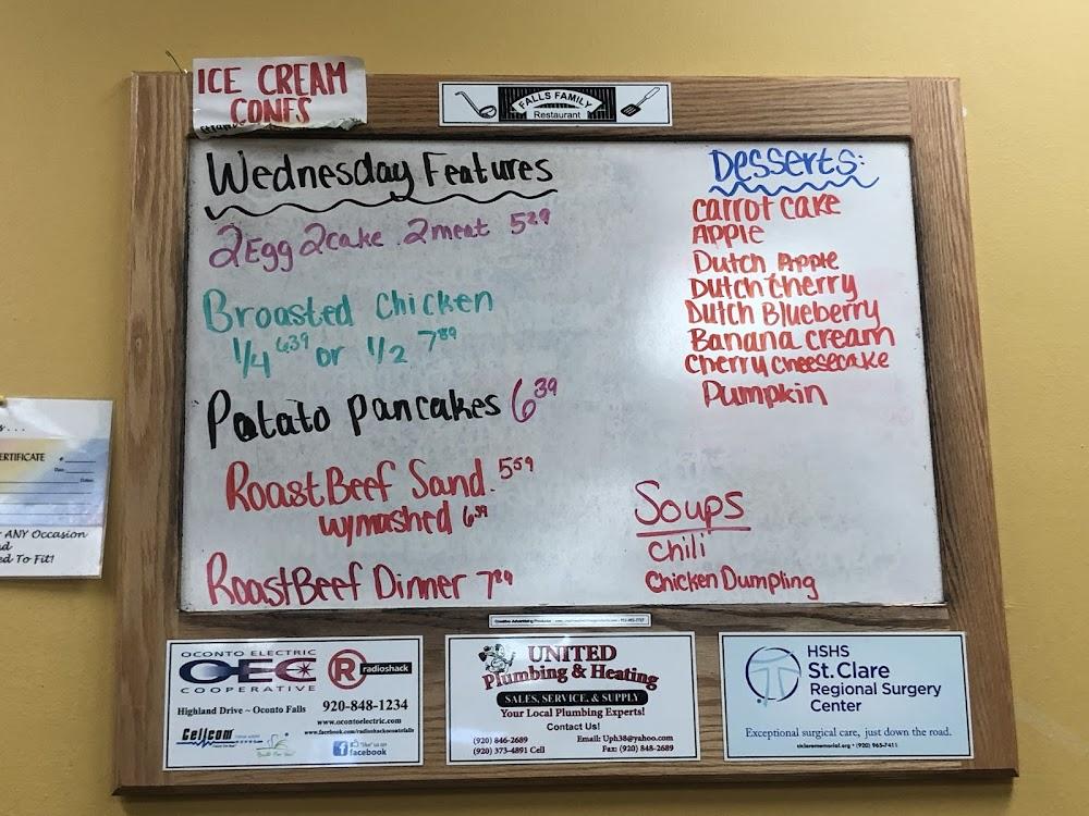 Falls Family Restaurant Menu image 4